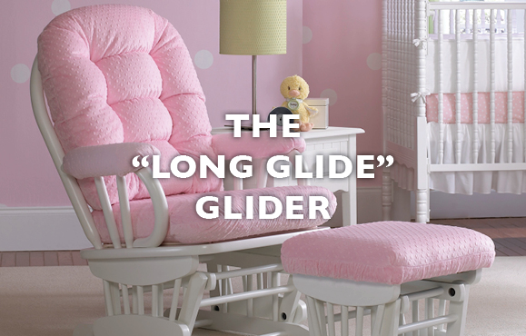pink glider rocker