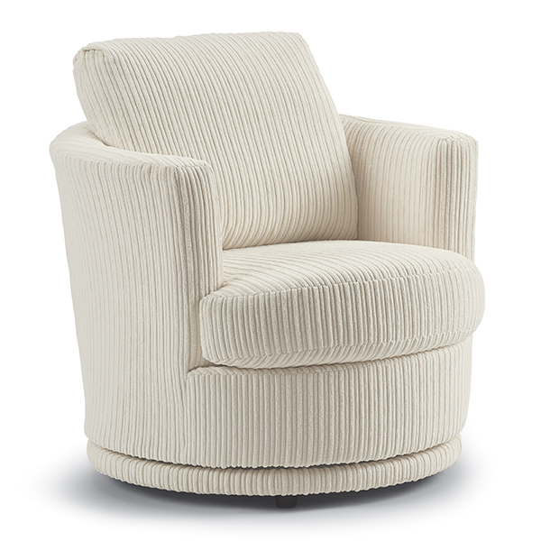 Best Home Furnishings Swivel Barrel Chairs 2888 Kaylee Swivel Barrel Chair, Lagniappe Home Store